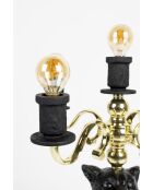 Lampadaire Proudly Crowned Panther noir - 37 x 37 x 62 cm