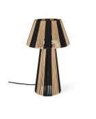 Lampe de table Stripe it up noire - 29 x 29 x 51 cm