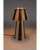Lampe de table Stripe it up noire - 29 x 29 x 51 cm