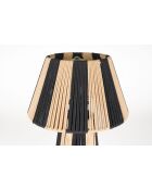 Lampe de table Stripe it up noire - 29 x 29 x 51 cm