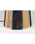 Lampe de table Stripe it up noire - 29 x 29 x 51 cm