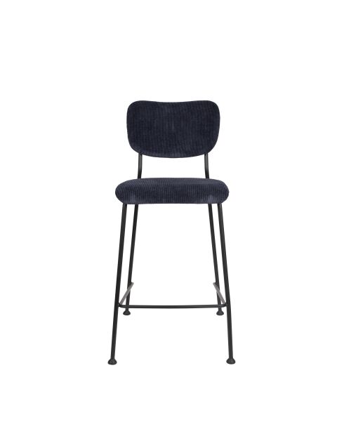 Taburete de bar Benson azul oscuro - 53,5 x 46 x 92 cm