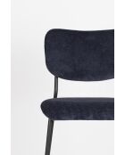 Taburete de bar Benson azul oscuro - 53,5 x 46 x 92 cm