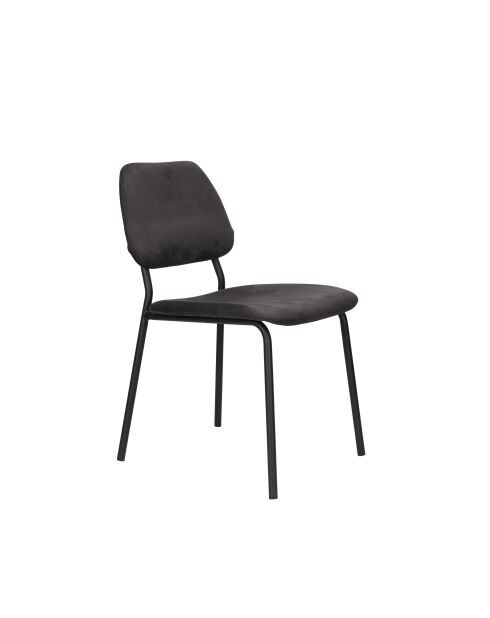 Silla Darby negra - 58 x 45 x 80 cm