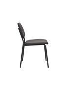 Silla Darby negra - 58 x 45 x 80 cm