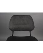Silla Darby negra - 58 x 45 x 80 cm