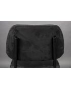 Silla Darby negra - 58 x 45 x 80 cm