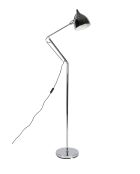 Lámpara de pie Reader plateada - 66 x 25 x 137 cm