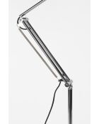 Lámpara de pie Reader plateada - 66 x 25 x 137 cm