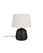 Lampe de table Renzo noire et blanche - 31 x 31 x 42 cm