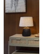 Lampe de table Renzo noire et blanche - 31 x 31 x 42 cm