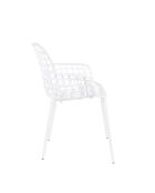 Sillón de jardín Albert Kuip blanco - 59,5 x 59,5 x 82,5 cm