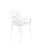 Sillón de jardín Albert Kuip blanco - 59,5 x 59,5 x 82,5 cm