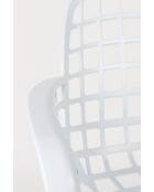 Sillón de jardín Albert Kuip blanco - 59,5 x 59,5 x 82,5 cm