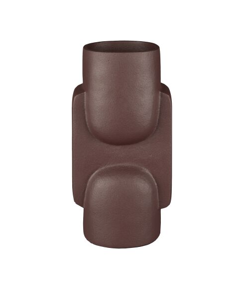 Vase Santos bordeaux - 13 x 10 x 25.5 cm