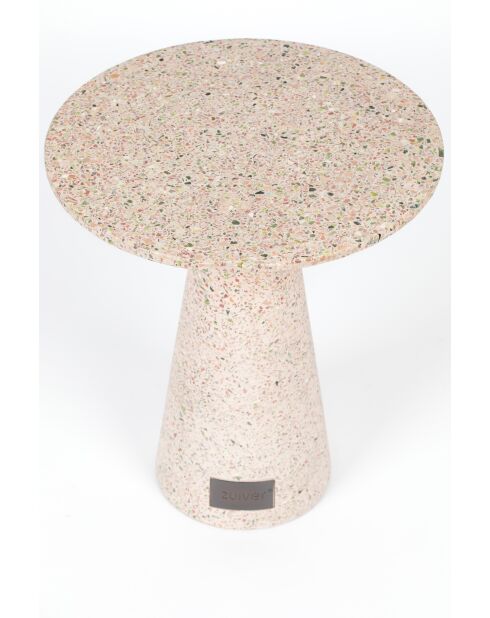 Mesa auxiliar Victoria rosa - 41 x 41 x 47 cm