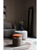 Puf Rocca marrón claro - 70 x 70 x 40 cm