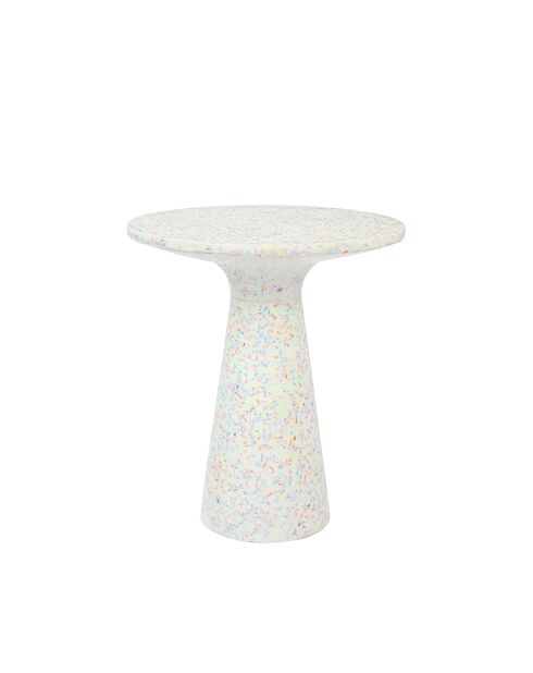Tavolino Victoria multicolore riciclato - 40 x 40 x 45 cm