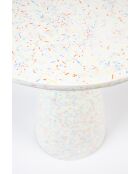Mesa auxiliar multicolor reciclada Victoria - 40 x 40 x 45 cm