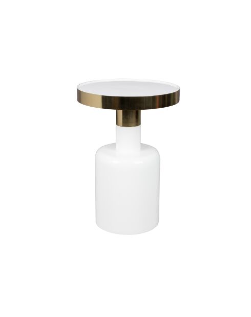 Tavolino bianco Glam - 36 x 36 x 51 cm
