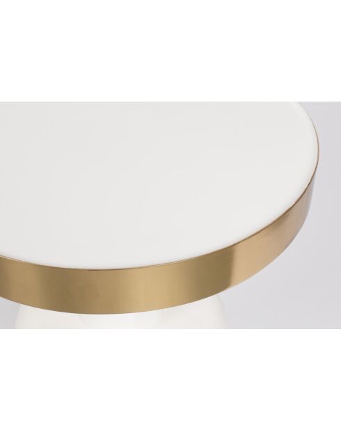 Tavolino bianco Glam - 36 x 36 x 51 cm