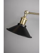 Lámpara de pared negra Penelope, 19 x 60 x 19 cm