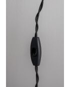 Lámpara de pared negra Penelope, 19 x 60 x 19 cm
