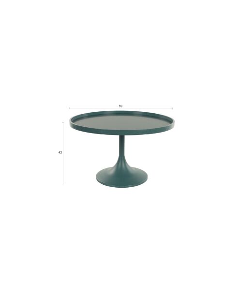 Table basse Jason bleue - 69 x 69 x 42 cm