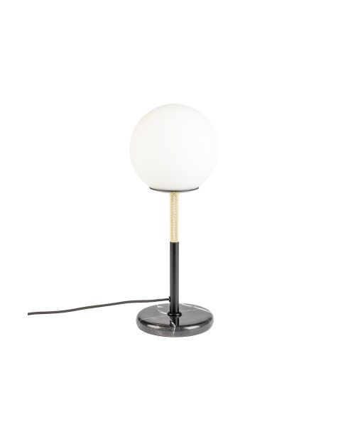 Lámpara de mesa Orion en blanco y negro - 18 x 18 x 45 cm
