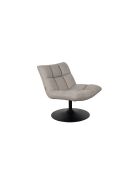 Sillón de bar gris claro - 66 x 78 cm