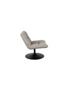 Sillón de bar gris claro - 66 x 78 cm