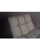 Sillón de bar gris claro - 66 x 78 cm
