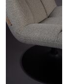 Sillón de bar gris claro - 66 x 78 cm