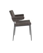 Sillón Portland gris - 57,5 x 49,5 x 81,5 cm