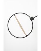 Lámpara de pie negra Sirius - 30 x 97 x 141 cm