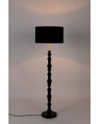 Lámpara de pie negra Totem - 46 x 46 x 148 cm