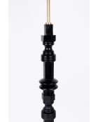 Lámpara de pie negra Totem - 46 x 46 x 148 cm