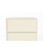 Mesita de noche June beige — 45 x 45 x 60 cm