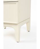 Mesita de noche June beige — 45 x 45 x 60 cm