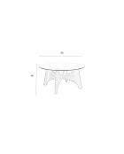 Mesita Kobe natural - 80 x 80 x 40 cm