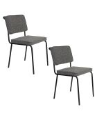 Silla Buddy negra - 57 x 48 x 85 cm