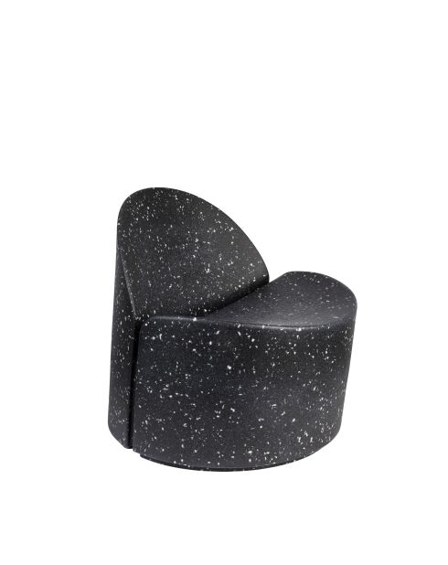 Sillón de jardín Bloom negro - 72 x 69 x 70 cm