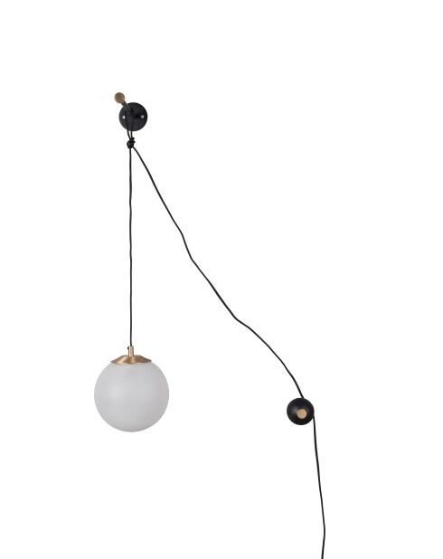 Lámpara de pared blanca Bulan - 31,5 x 63 x 76 cm
