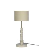 Lámpara de mesa Totem beige - 26 x 26 x 65 cm