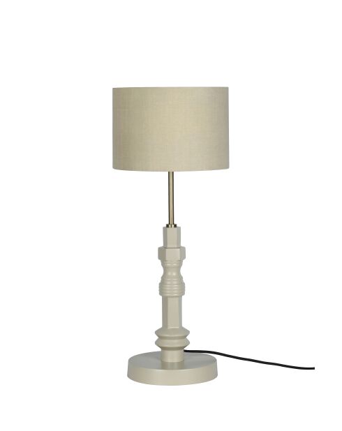 Lámpara de mesa Totem beige - 26 x 26 x 65 cm
