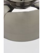 Mesa auxiliar plateada Gonna Make You Sweat, 29 x 29 x 48 cm