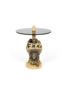 Tavolino da salotto Fother Mucker Gold Lion, 40 x 40 x 50 cm