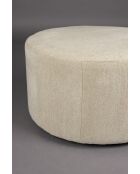 Pouf Rocca beige - 70 x 70 x 40 cm