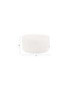 Pouf Rocca beige - 70 x 70 x 40 cm