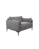 Sillón de verano gris oscuro - 101 x 125 x 82 cm